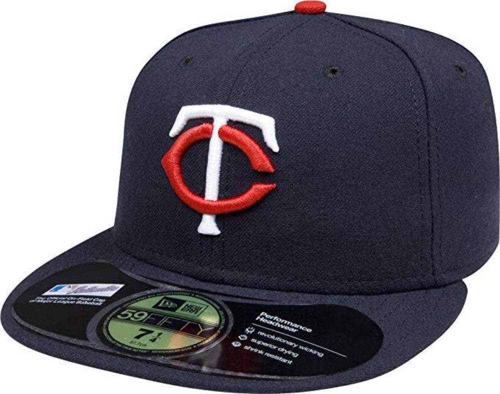 MLB Minnesota Twins Home AC On Field 59Fifty Fitted Cap Official Team Hat Sports Fan Cap Official NFL Team Hat Football Fan Cap
