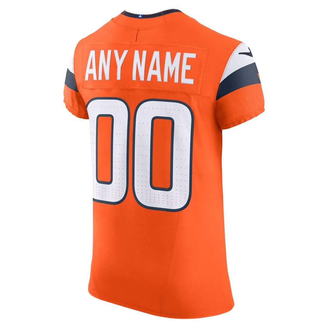 Denver Broncos Nike Team Vapor F.U.S.E. Elite Custom Jersey -  Orange