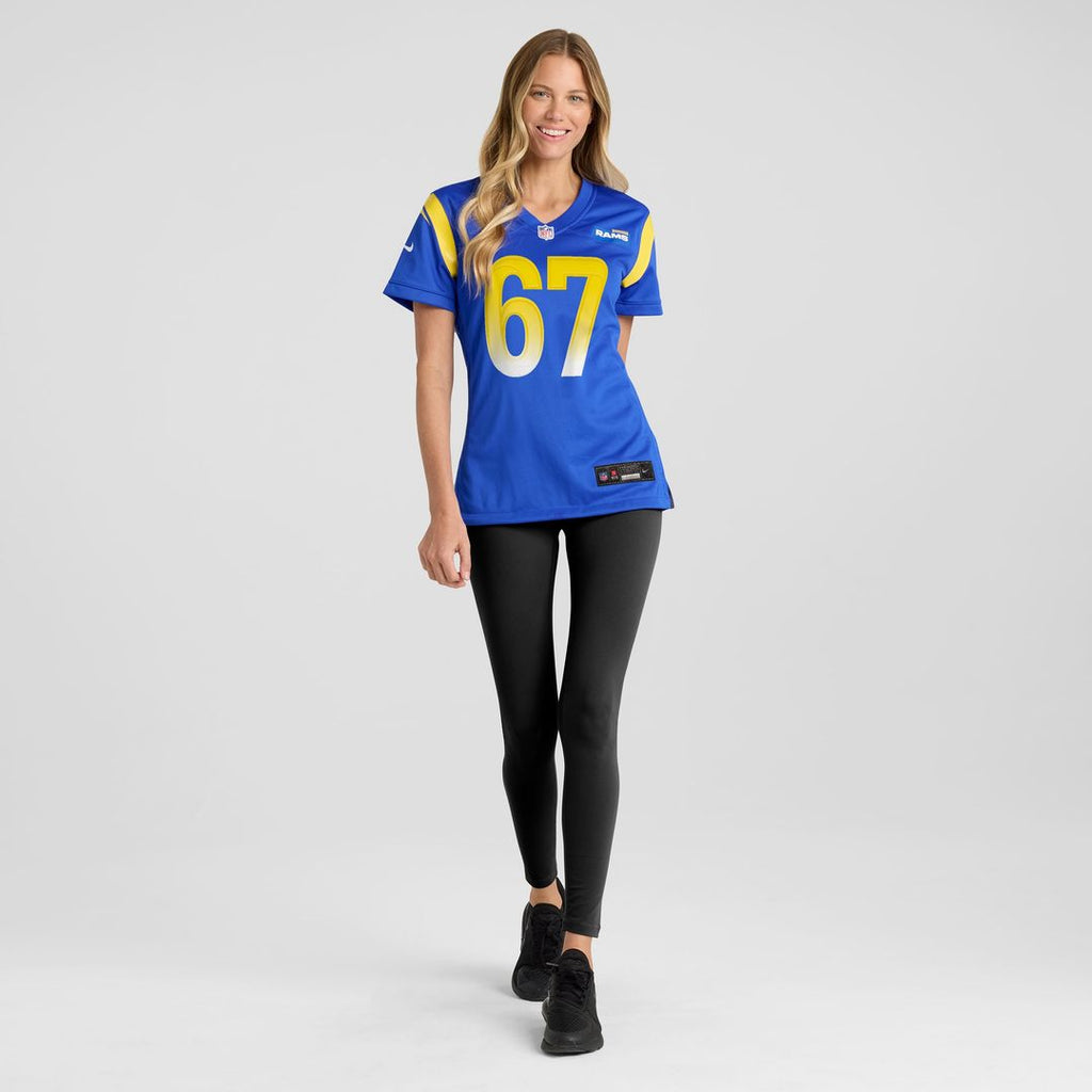 Justin Dedich Los Angeles Rams Nike Women's Game Jersey -  Royal