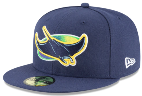 Men s Tampa Bay Rays New Era Navy Game Authentic Collection Alternate On-Field 59FIFTY Fitted Hat Official Team Hat Sports Fan Cap Official NFL Team