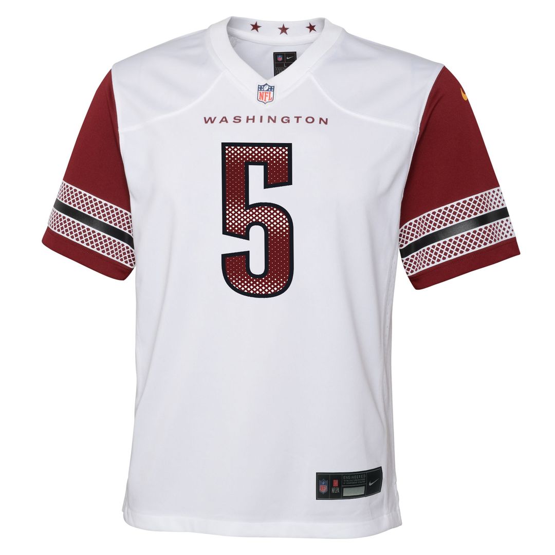 Jayden Daniels Washington Commanders Nike Youth Alternate Game Jersey - Black
