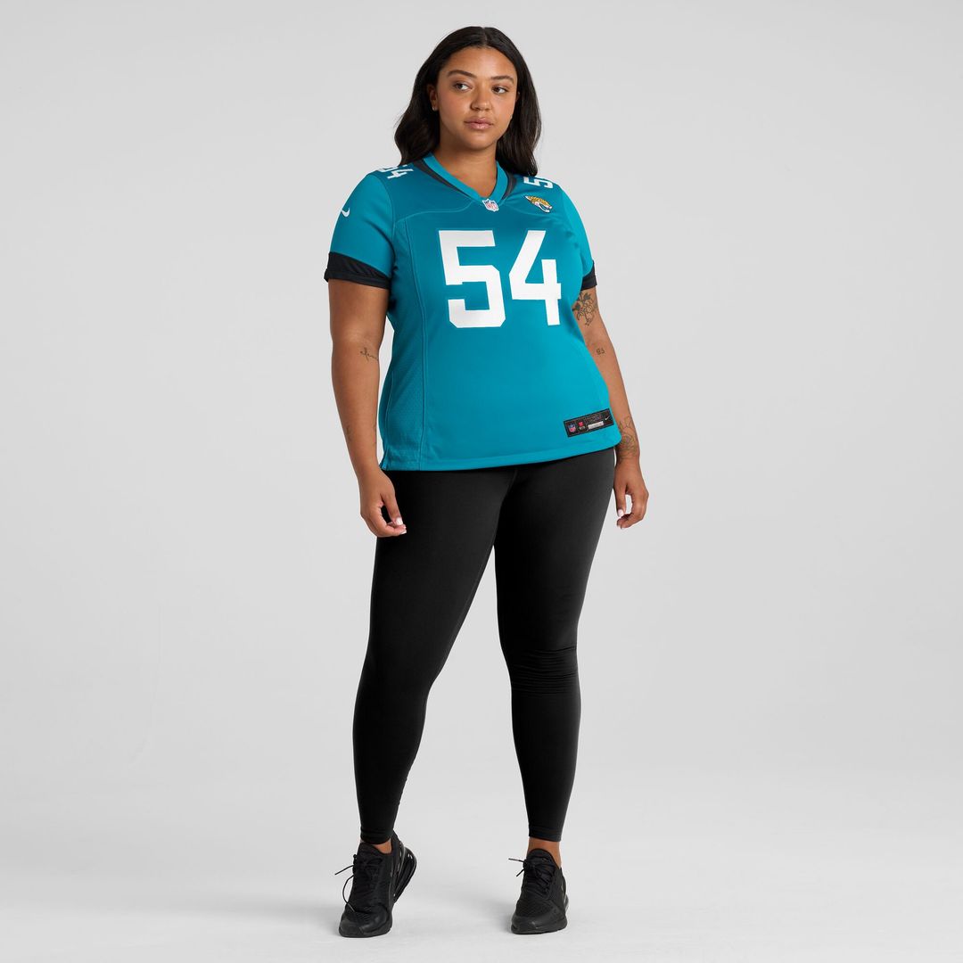 Jack Kiser Jacksonville Jaguars Nike Women's Team Game Jersey -  Teal