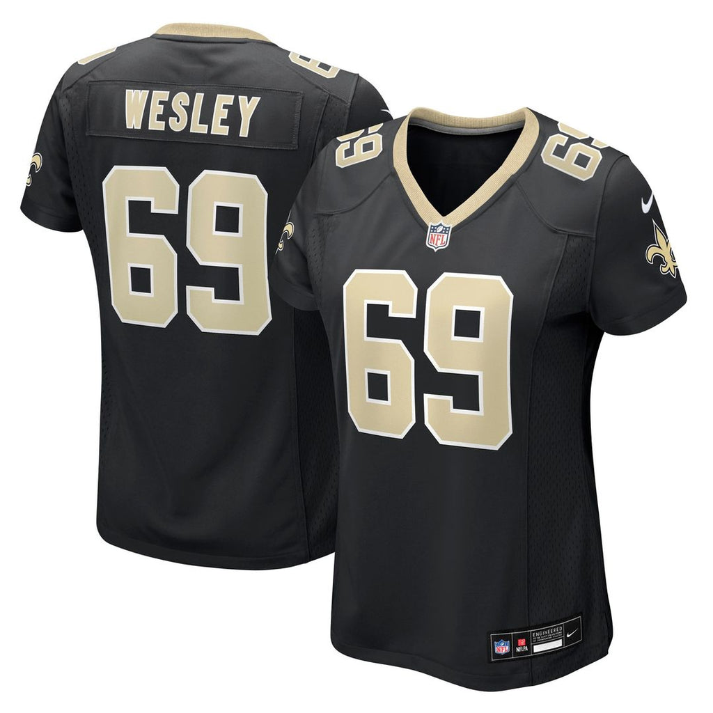 Barry Wesley New Orleans Saints Nike Women's Team Game Jersey -  Black