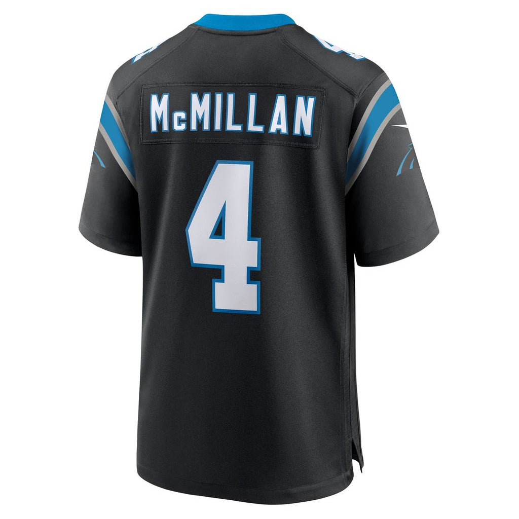 Tetairoa McMillan Carolina Panthers Nike Team Game Jersey - Black