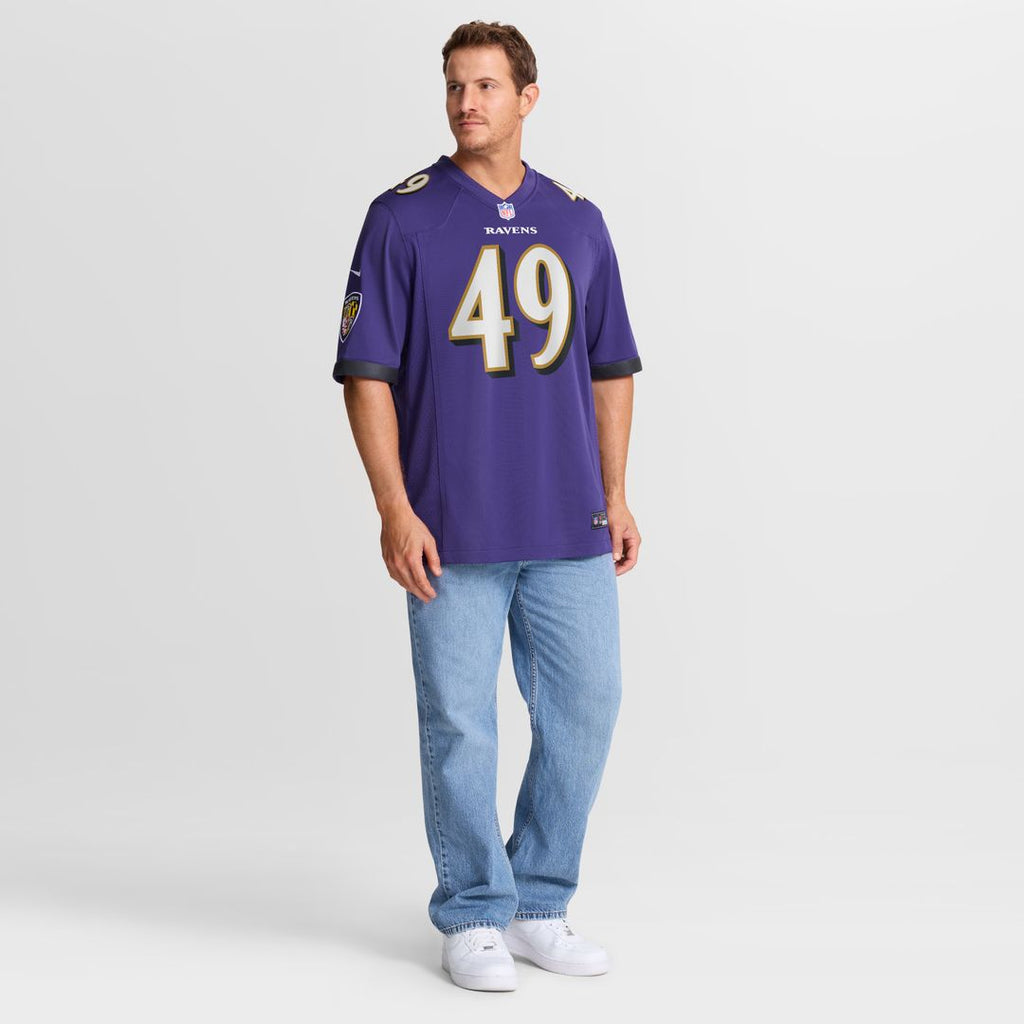 Jay Higgins IV Baltimore Ravens Nike Team Game Jersey -  Purple