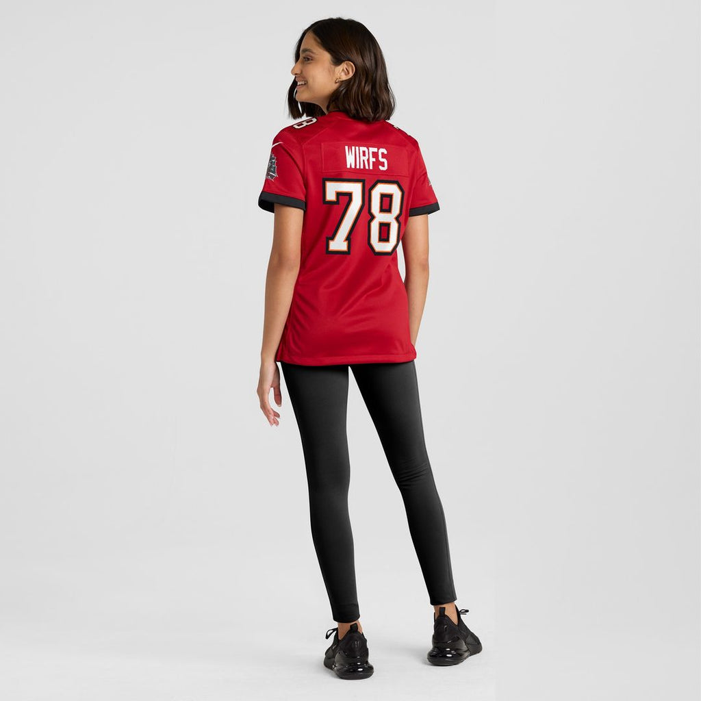 Tristan Wirfs Tampa Bay Buccaneers Nike Women's Team Game Jersey -  Red