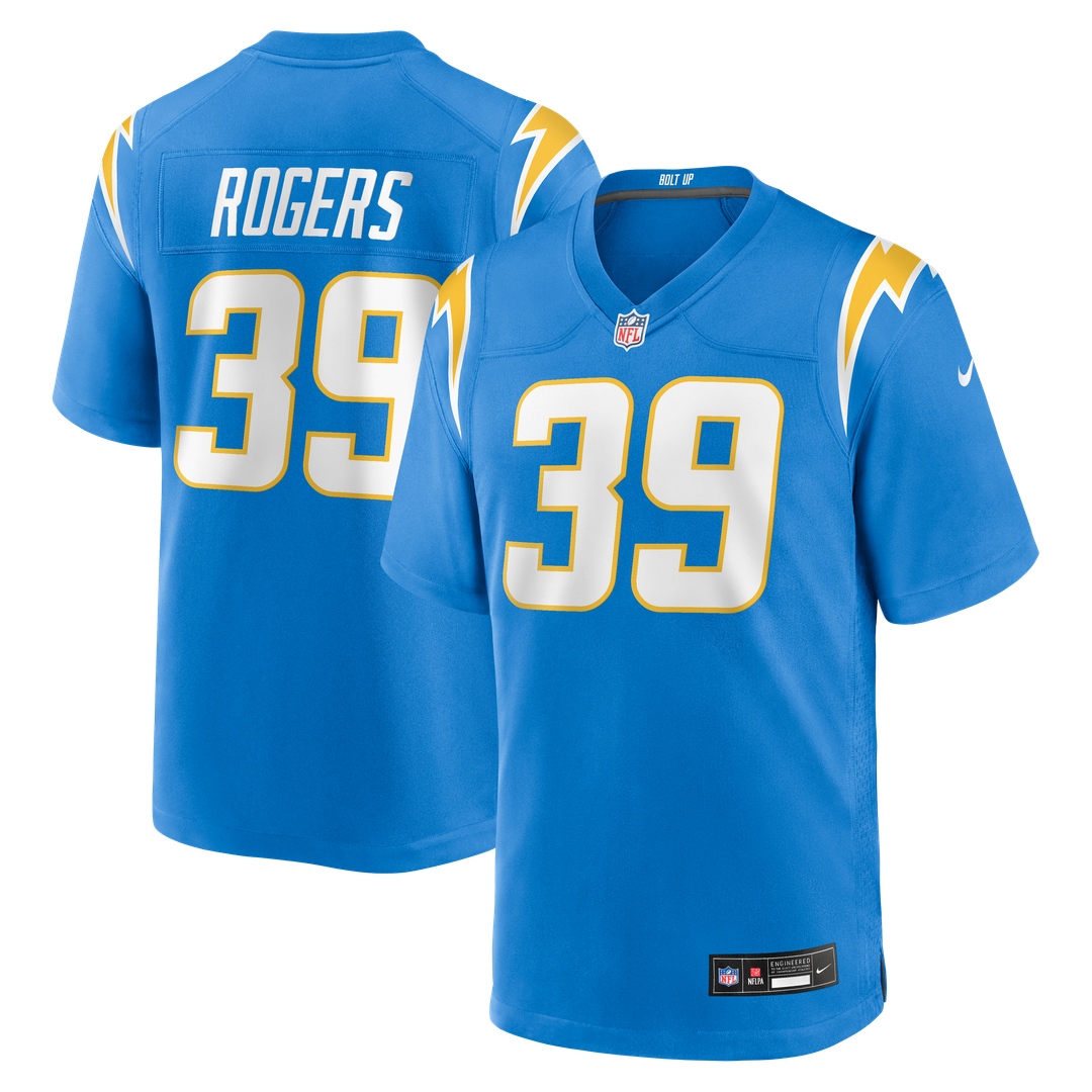 Eric Rogers Los Angeles Chargers Nike Team Game Jersey -  Powder Blue