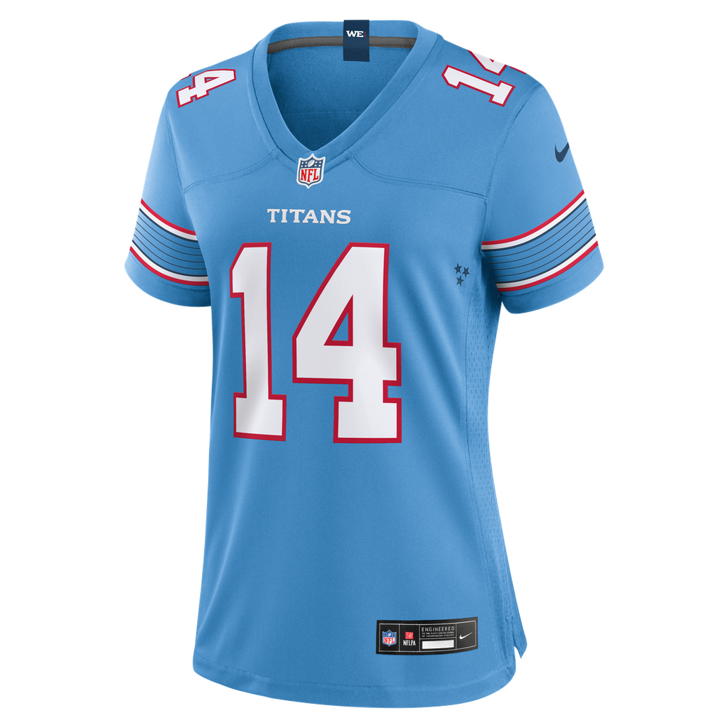 Carnell Tate Tennessee Titans Nike Women's Team Game Jersey - Light Blue