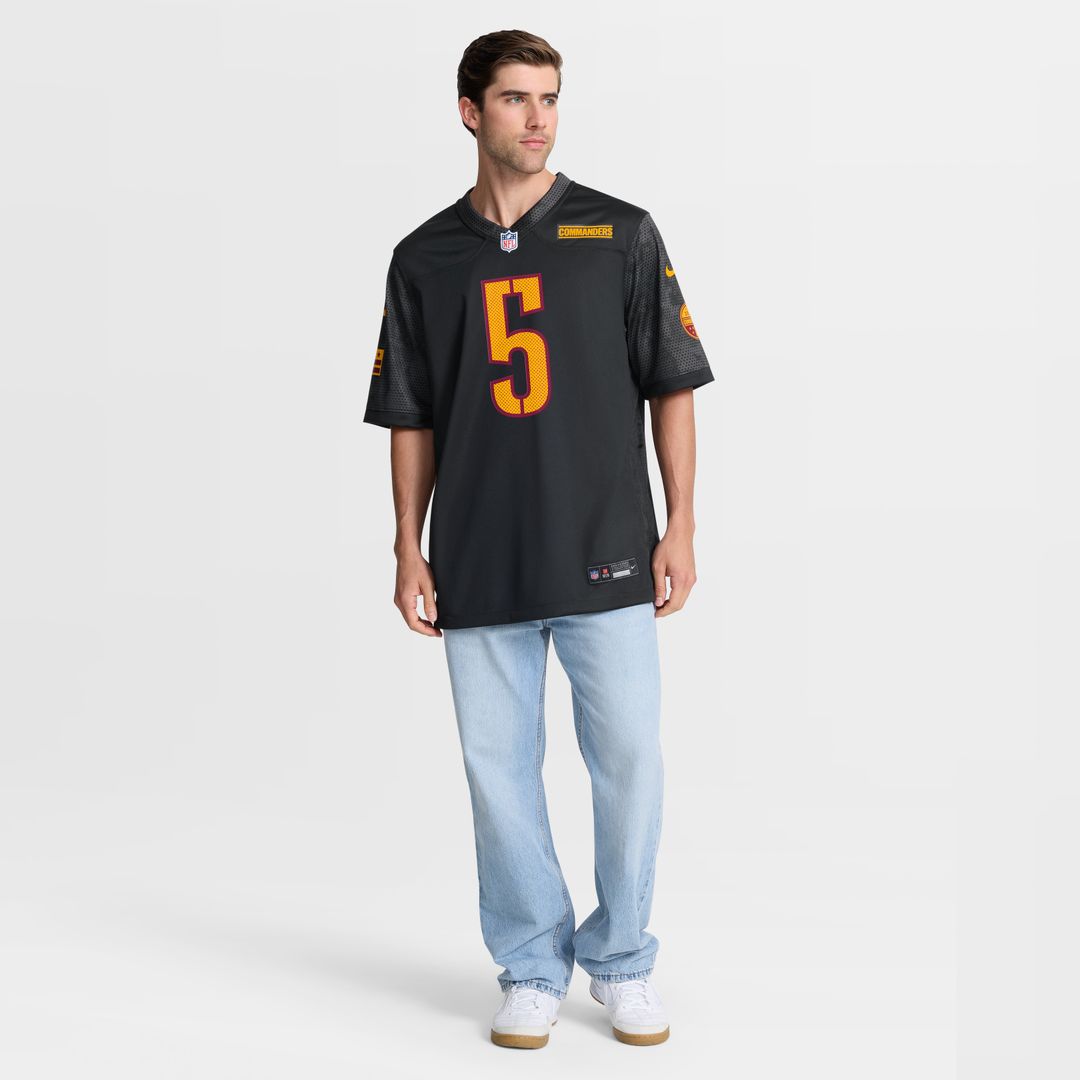 Jayden Daniels Washington Commanders Nike Alternate Game Player Jersey - Black
