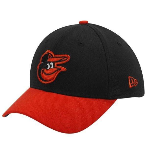 New Era Baltimore Orioles Black Orange Team Classic Road 39THIRTY Flex Cap Official Team Hat Sports Fan Cap Official NFL Team Hat Football Fan Cap