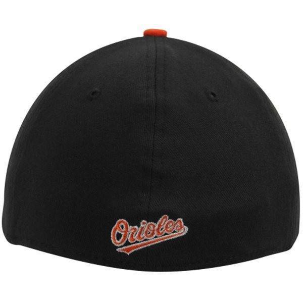 New Era Baltimore Orioles Black Orange Team Classic Road 39THIRTY Flex Cap Official Team Hat Sports Fan Cap Official NFL Team Hat Football Fan Cap
