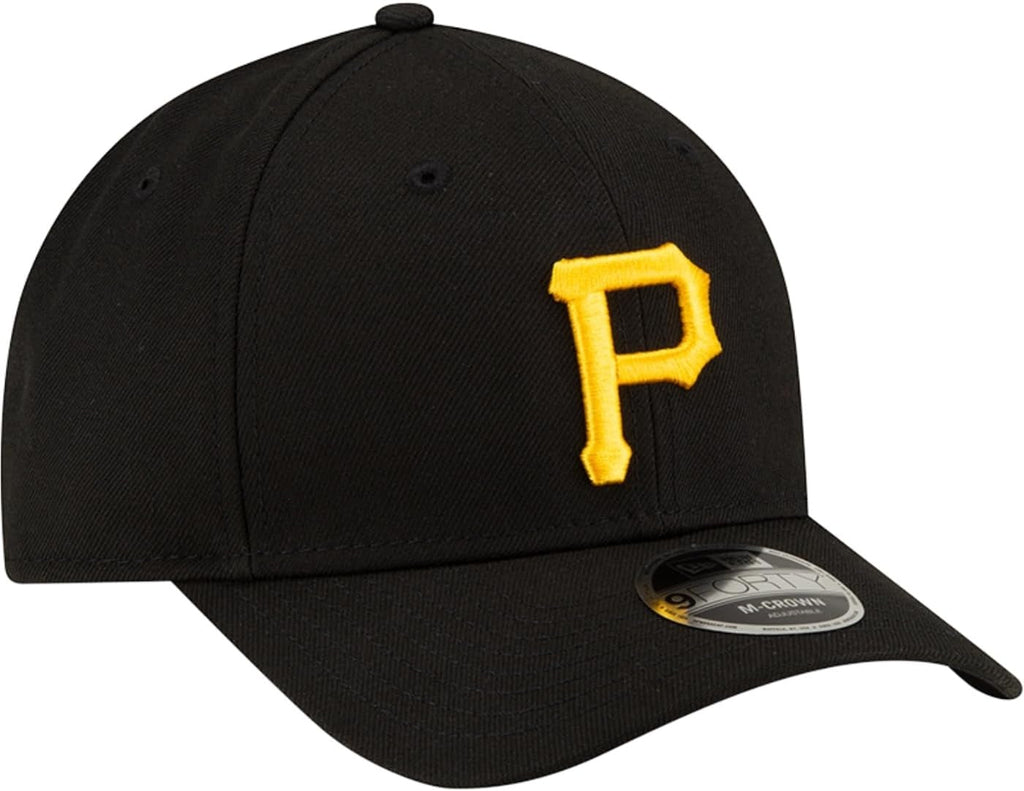 Pittsburgh Pirates MLB 9FORTY M Crown Snapback New Era Black Yellow Official Team Hat Sports Fan Cap Official NFL Team Hat Football Fan Cap