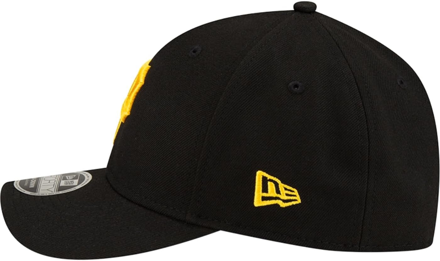 Pittsburgh Pirates MLB 9FORTY M Crown Snapback New Era Black Yellow Official Team Hat Sports Fan Cap Official NFL Team Hat Football Fan Cap