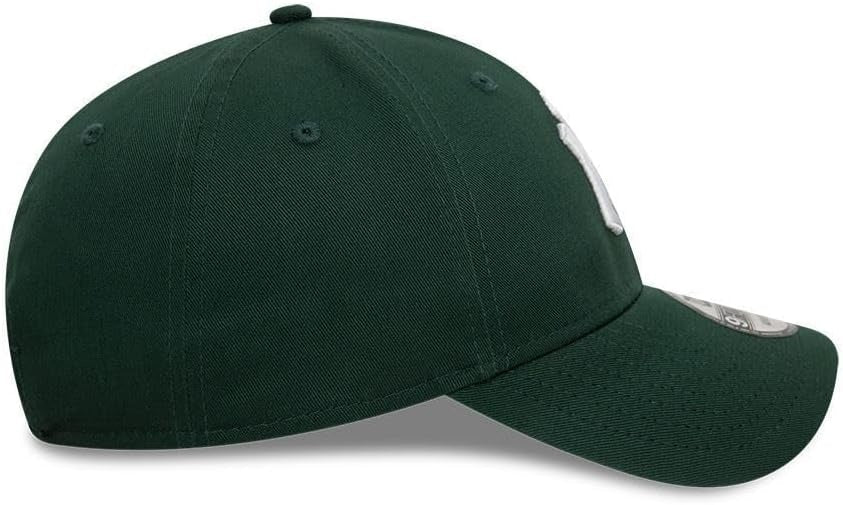New York Yankees MLB League Essential 9FORTY Strapback New Era Dark Green White Official Team Hat Sports Fan Cap Official NFL Team Hat Football Fan