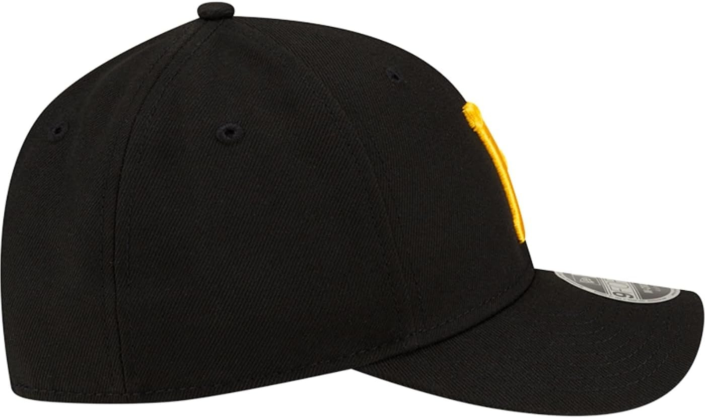 Pittsburgh Pirates MLB 9FORTY M Crown Snapback New Era Black Yellow Official Team Hat Sports Fan Cap Official NFL Team Hat Football Fan Cap