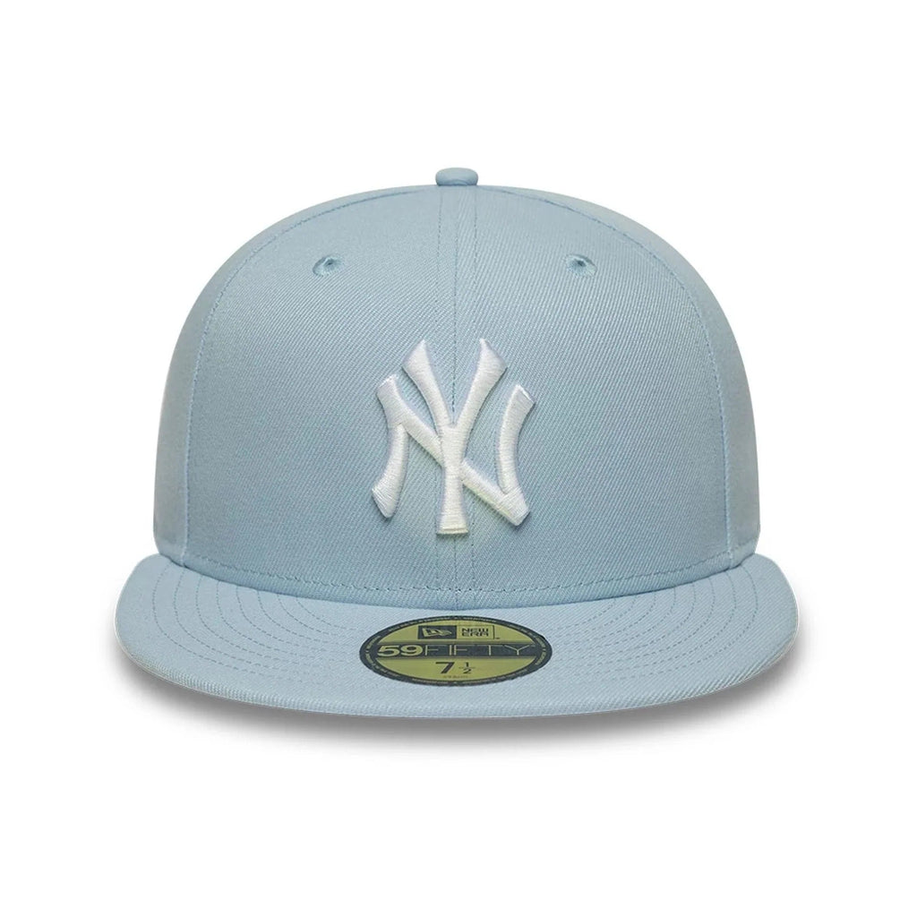 New York Yankees MLB League Essential 59FIFTY Fitted Cap New Era Light Blue Official Team Hat Sports Fan Cap Official NFL Team Hat Football Fan Cap