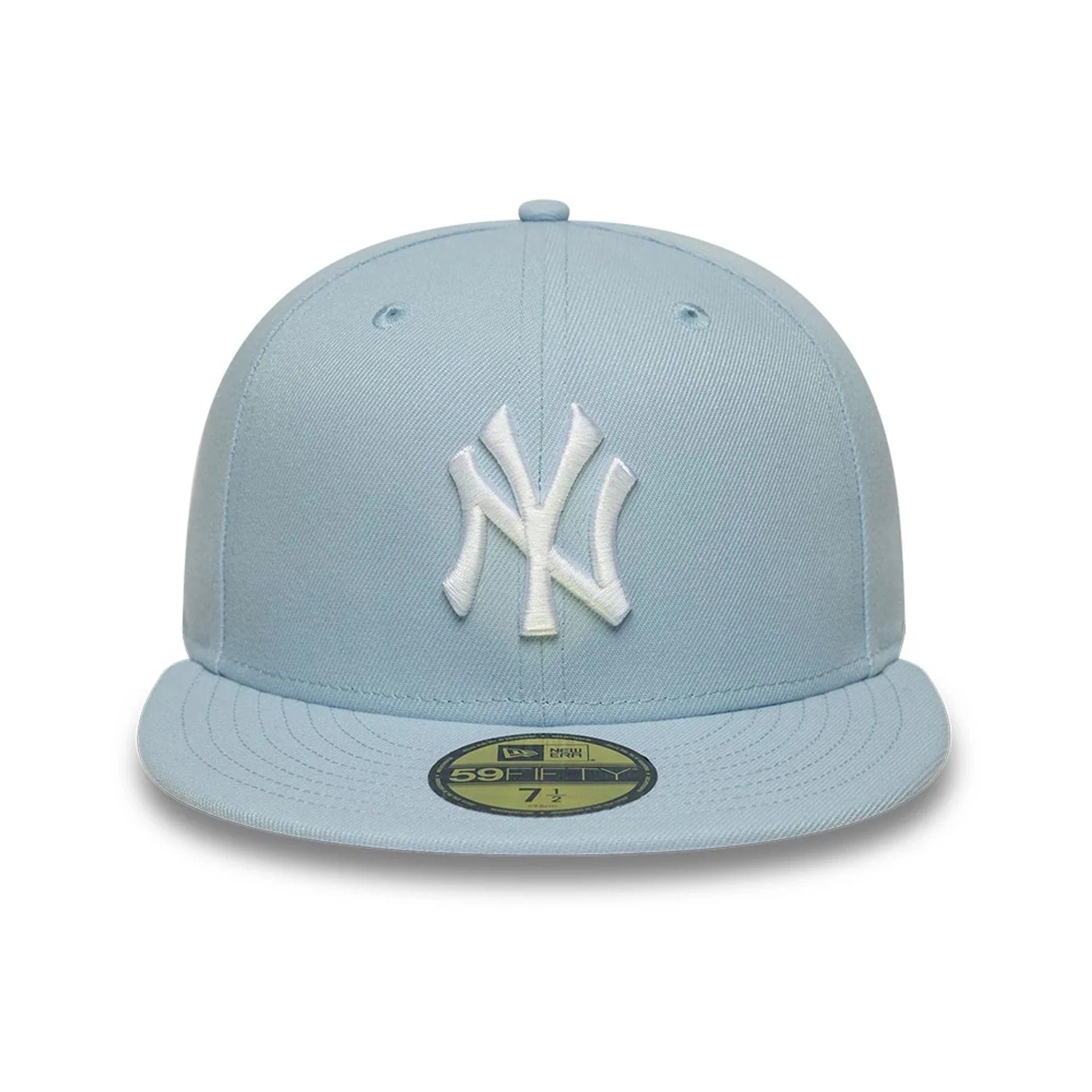 New York Yankees MLB League Essential 59FIFTY Fitted Cap New Era Light Blue Official Team Hat Sports Fan Cap Official NFL Team Hat Football Fan Cap