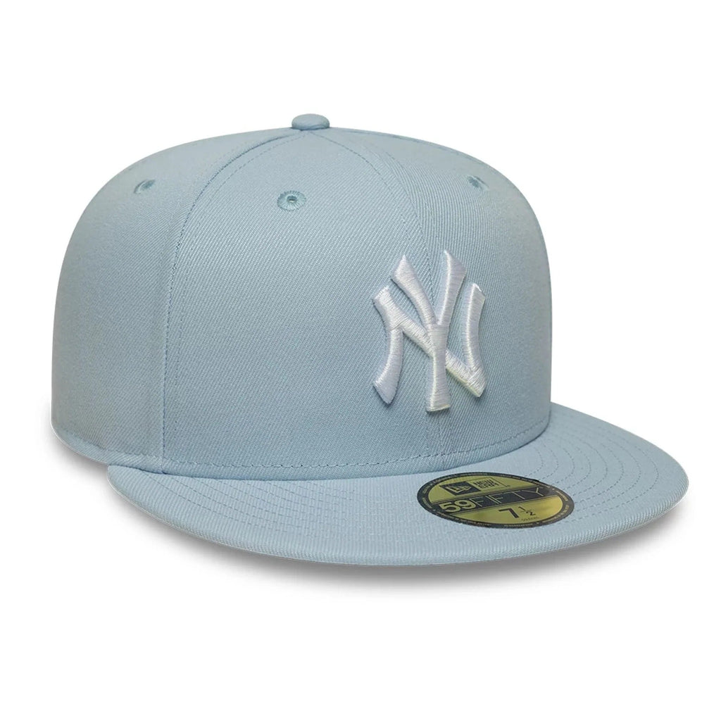 New York Yankees MLB League Essential 59FIFTY Fitted Cap New Era Light Blue Official Team Hat Sports Fan Cap Official NFL Team Hat Football Fan Cap