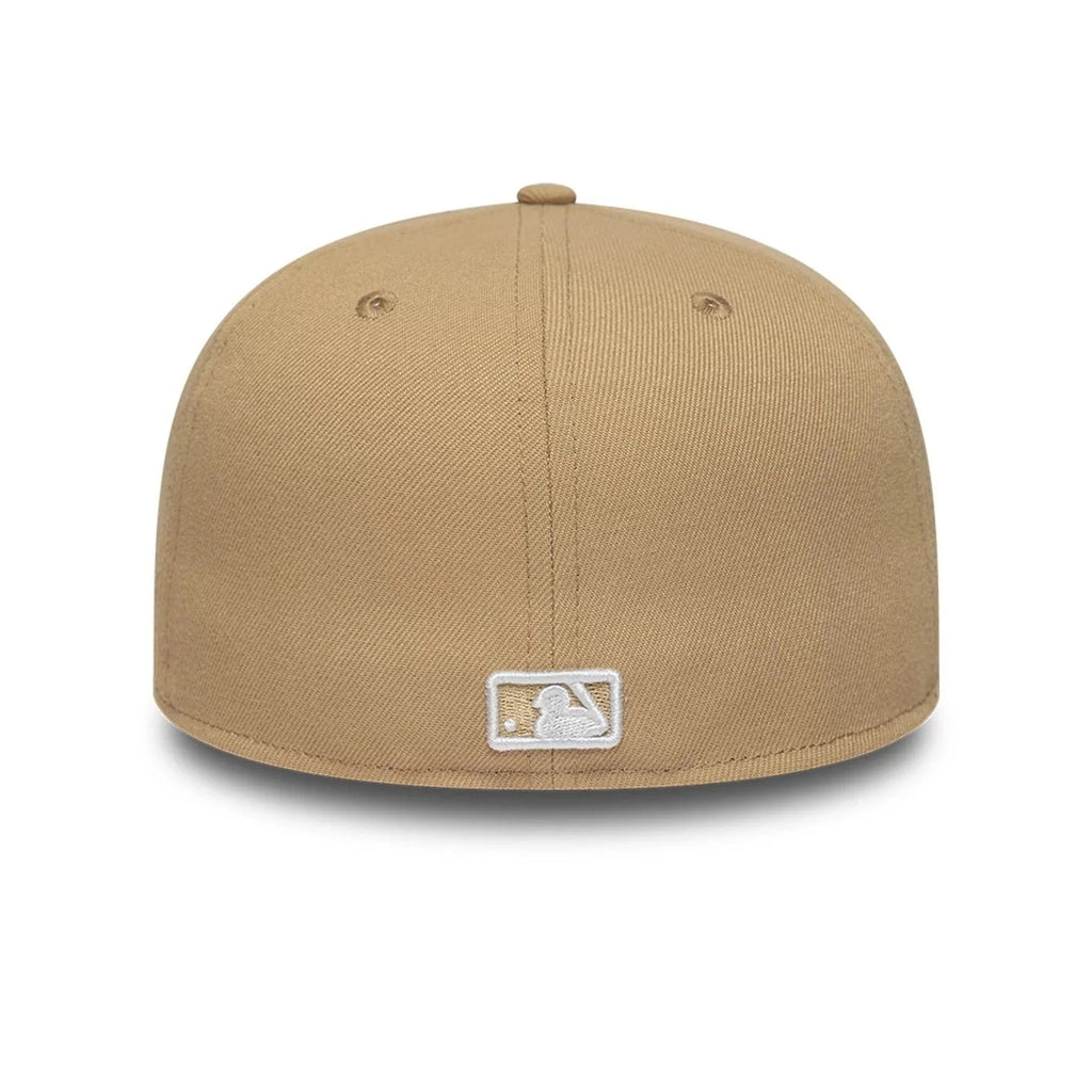 New York Yankees MLB League Essential 59FIFTY Fitted Cap New Era Beige White Official Team Hat Sports Fan Cap Official NFL Team Hat Football Fan Cap
