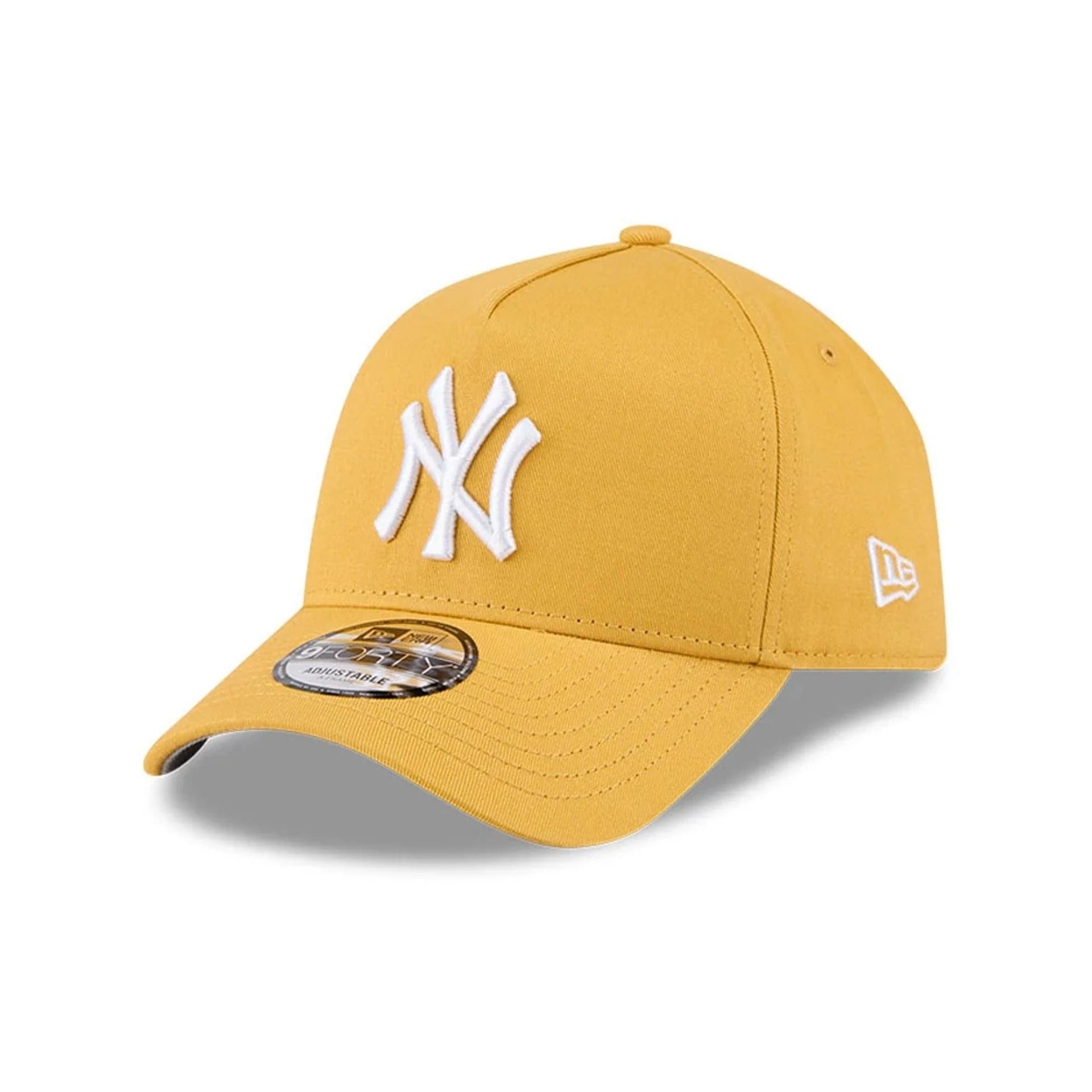 New York Yankees MLB Script A-Frame Snapback New Era Yellow Official Sports Fan Gear Official NFL Fan Gear Popular Style
