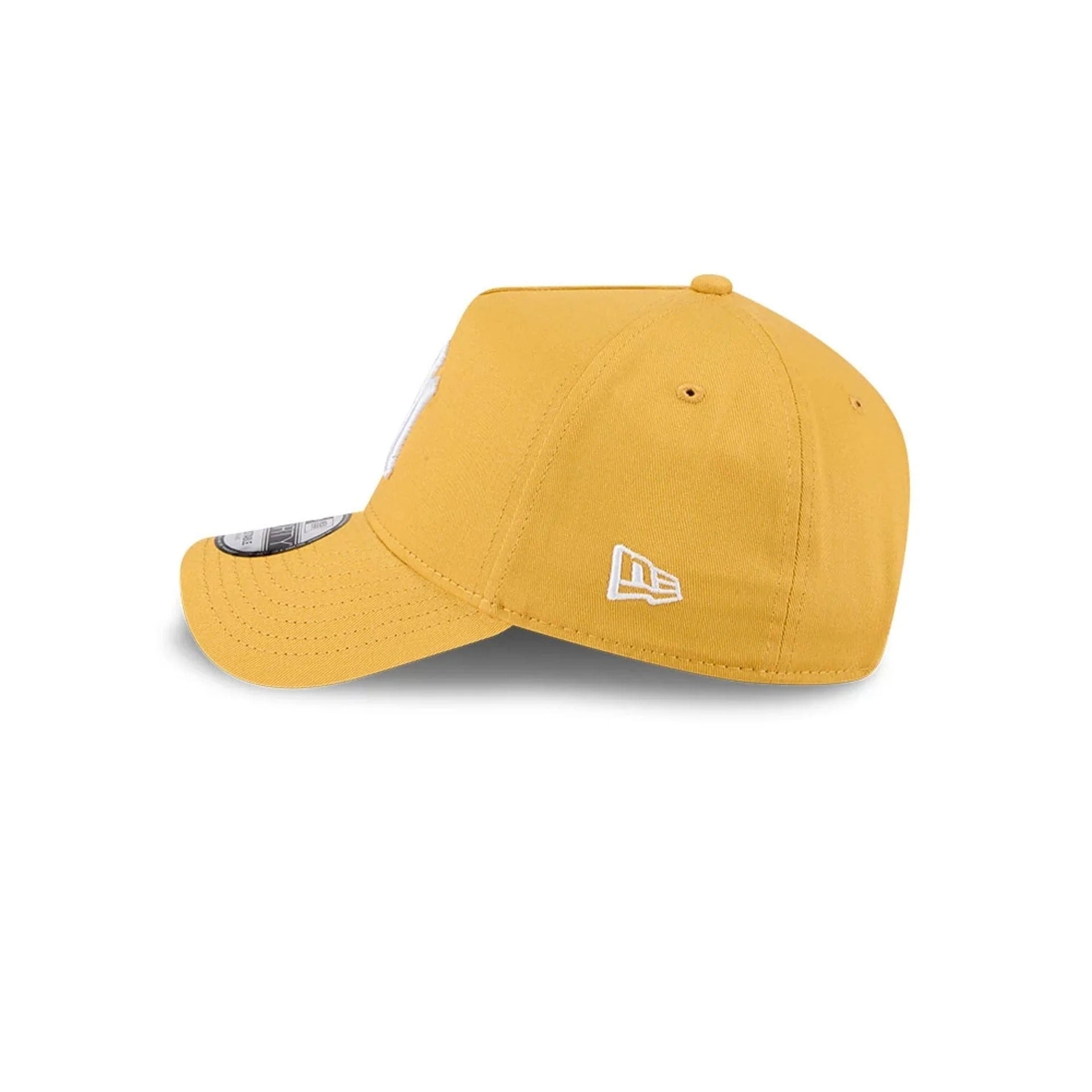New York Yankees MLB Script A-Frame Snapback New Era Yellow Official Sports Fan Gear Official NFL Fan Gear Popular Style