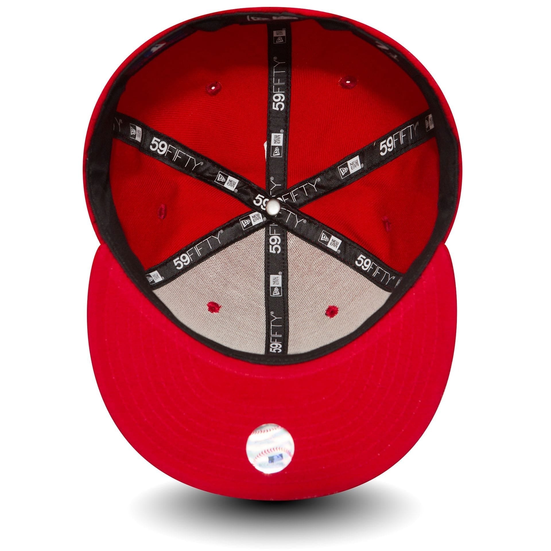 Los Angeles Dodgers MLB League Essential 59FIFTY Fitted New Era Red White Official Team Hat Sports Fan Cap Official NFL Team Hat Football Fan Cap