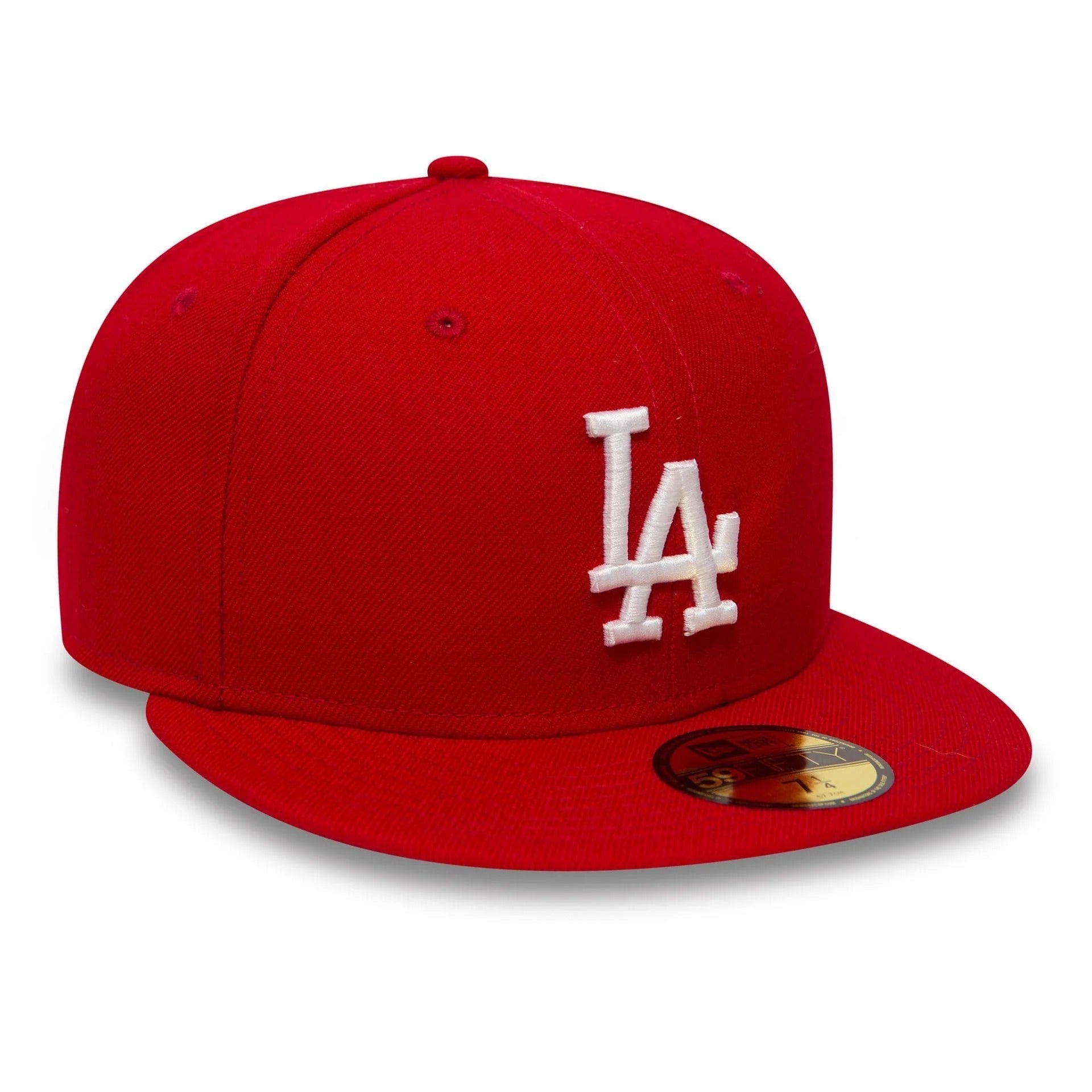 Los Angeles Dodgers MLB League Essential 59FIFTY Fitted New Era Red White Official Team Hat Sports Fan Cap Official NFL Team Hat Football Fan Cap