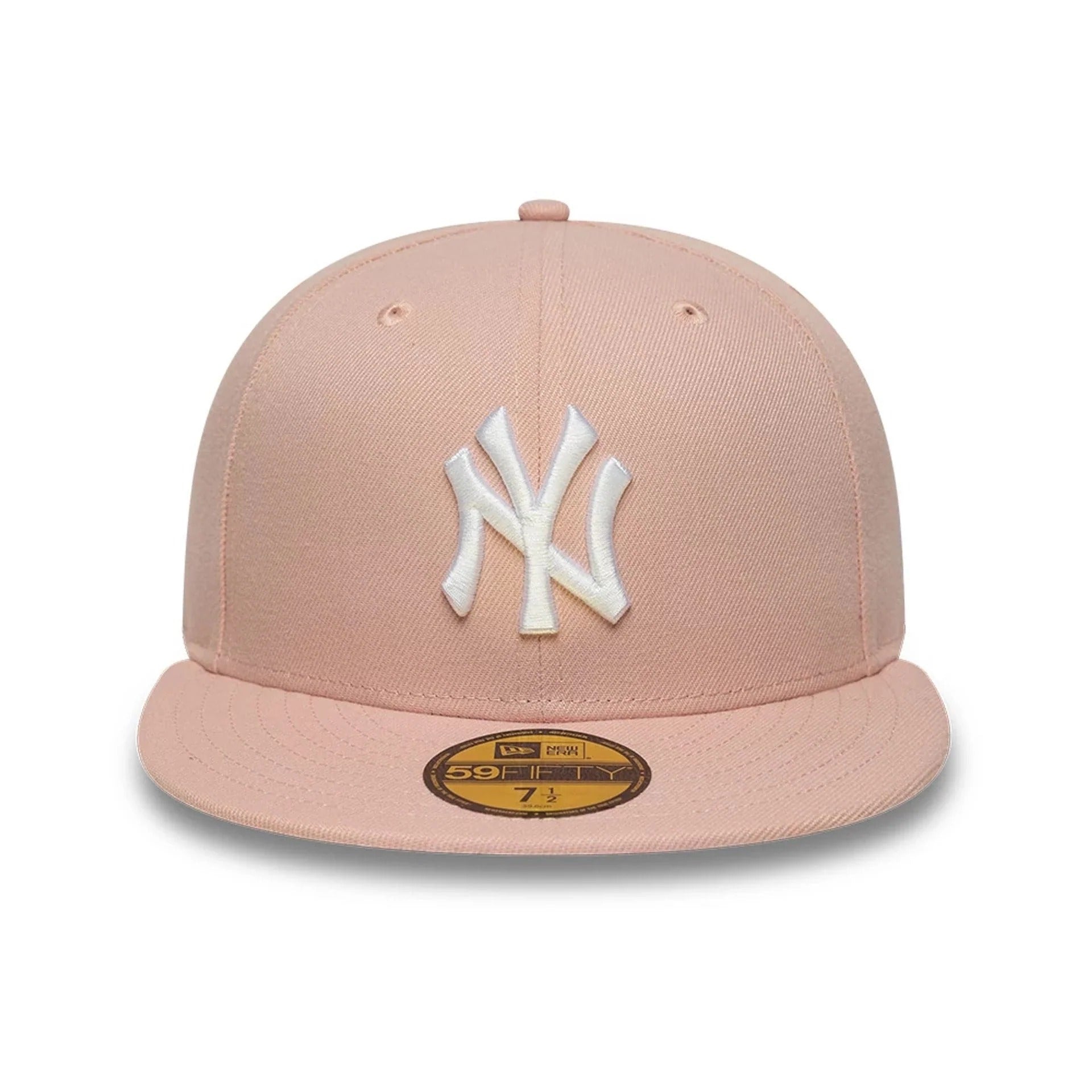 New York Yankees MLB League Essential 59FIFTY Fitted Cap New Era Pink White Official Team Hat Sports Fan Cap Official NFL Team Hat Football Fan Cap
