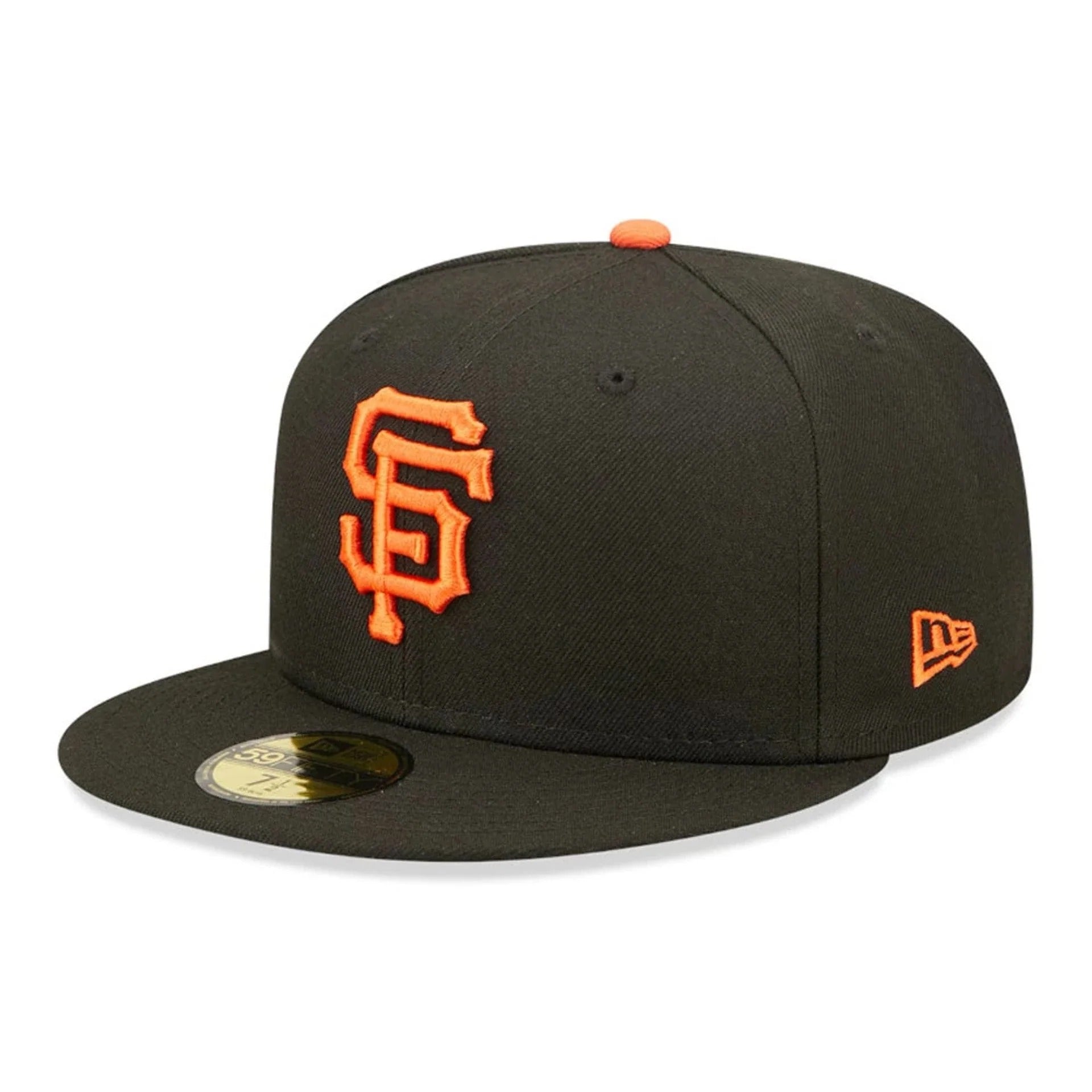 San Francisco Giants MLB AC Perf 59FIFTY Fitted New Era Black Orange Official Team Hat Sports Fan Cap Official NFL Team Hat Football Fan Cap