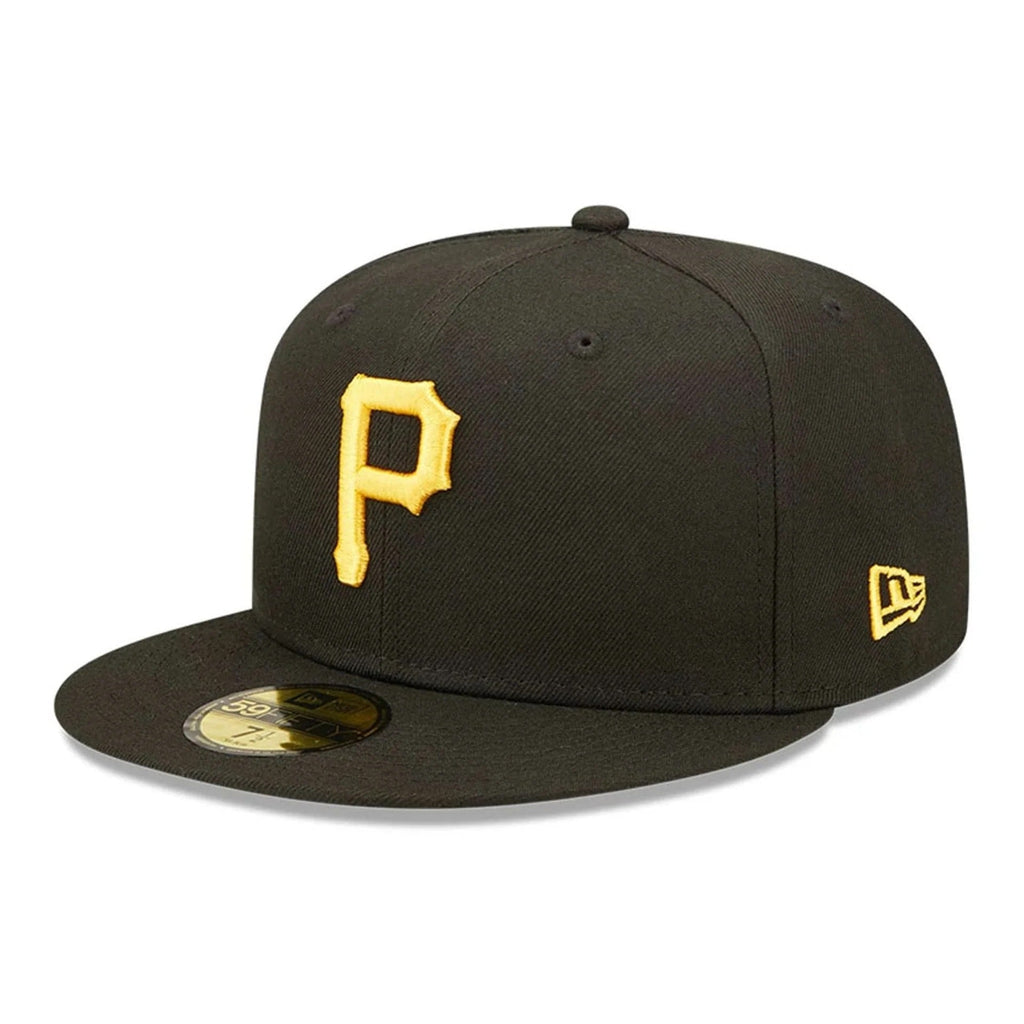 Pittsburgh Pirates MLB AC Perf 59FIFTY Fitted New Era Black Yellow Official Team Hat Sports Fan Cap Official NFL Team Hat Football Fan Cap