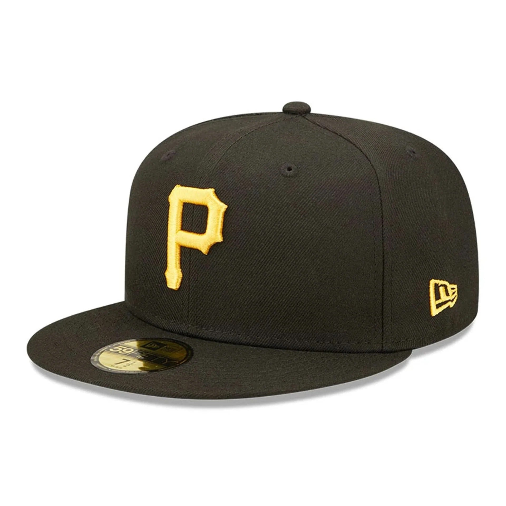 Pittsburgh Pirates MLB AC Perf 59FIFTY Fitted New Era Black Yellow Official Team Hat Sports Fan Cap Official NFL Team Hat Football Fan Cap