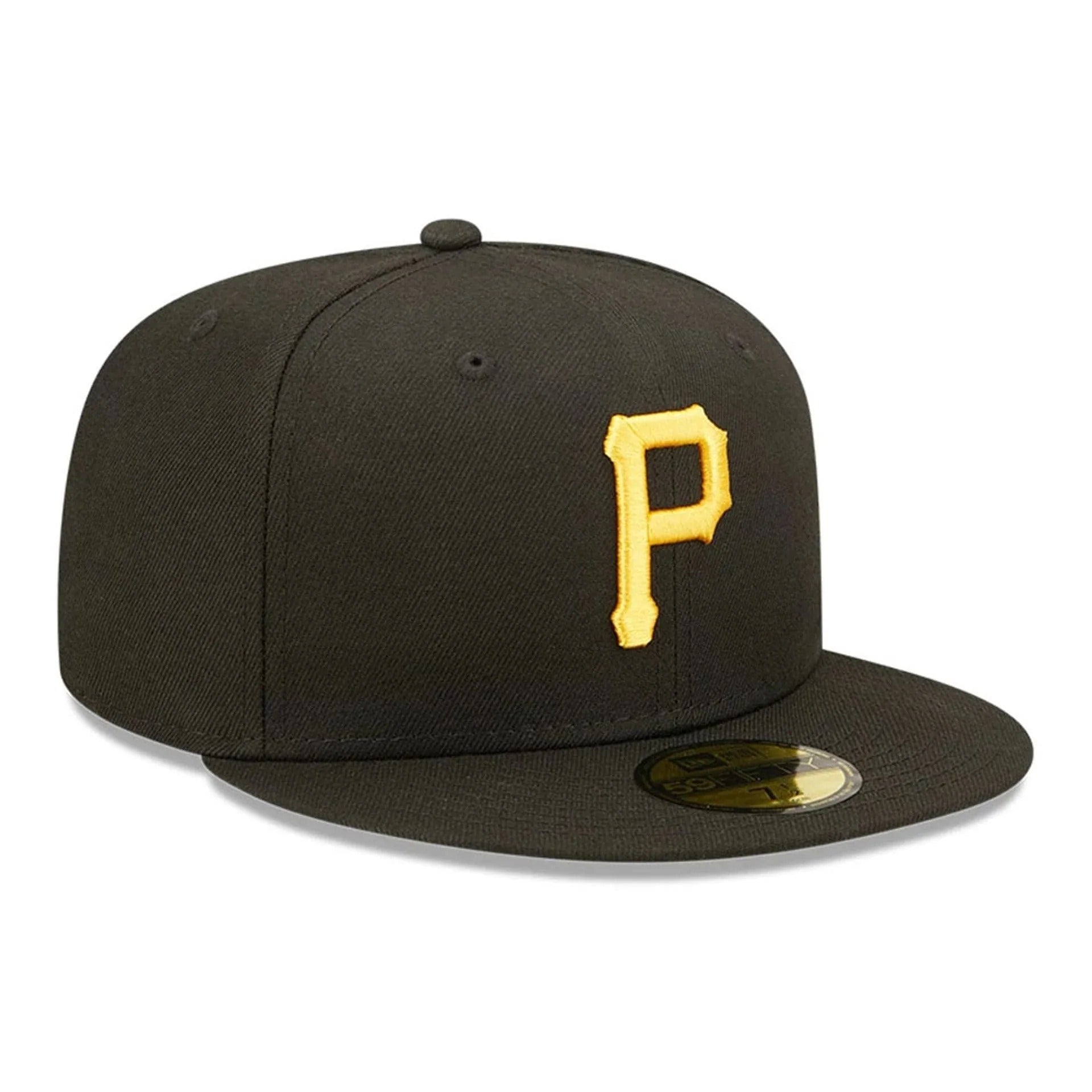 Pittsburgh Pirates MLB AC Perf 59FIFTY Fitted New Era Black Yellow Official Team Hat Sports Fan Cap Official NFL Team Hat Football Fan Cap