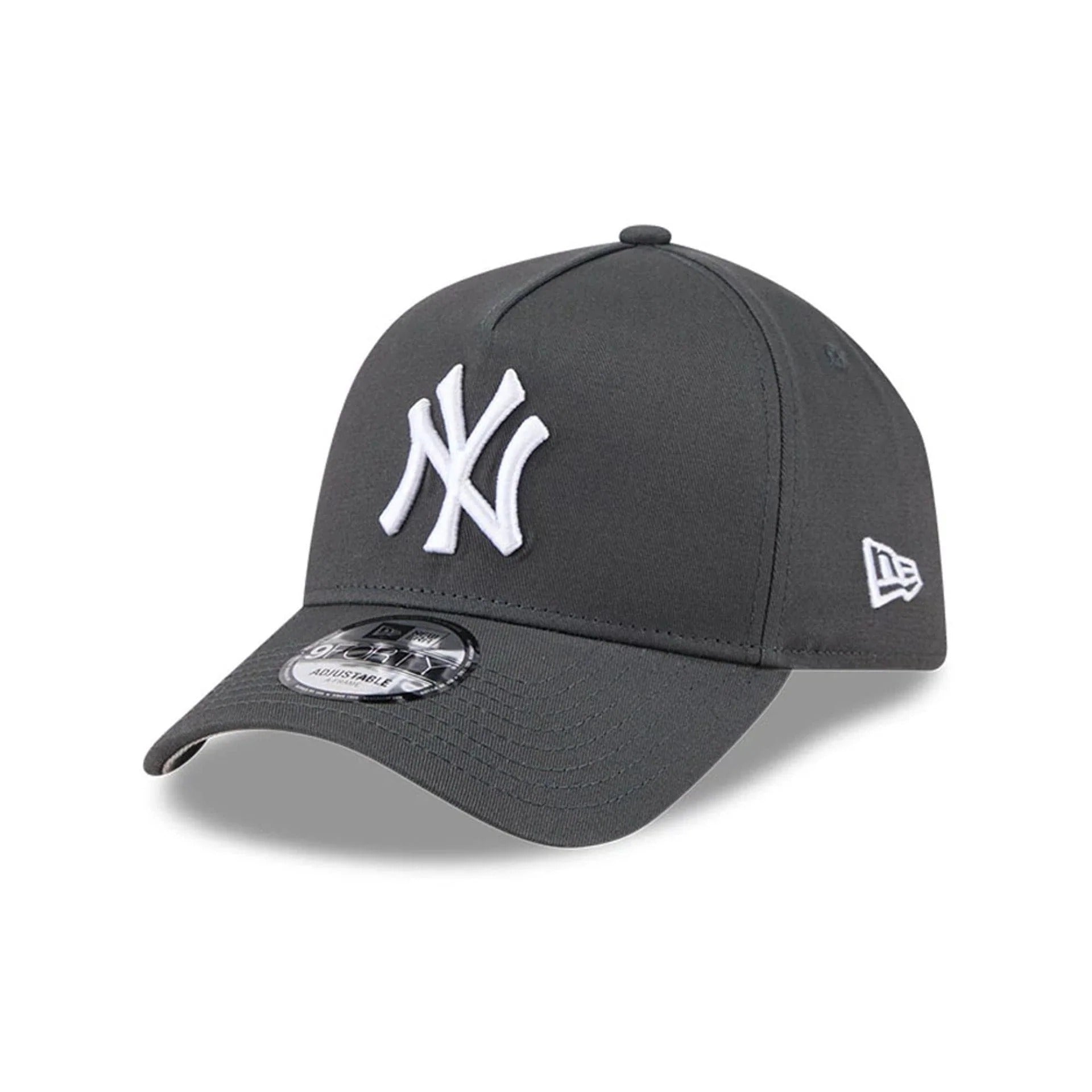 New York Yankees MLB Script A-Frame Snapback New Era Grey Official Sports Fan Gear Official NFL Fan Gear Popular Style