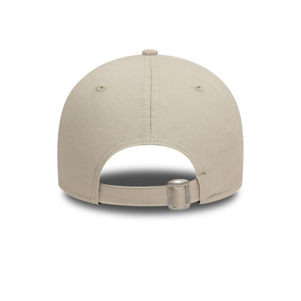 New York Yankees MLB League Essential 9FORTY Strapback New Era Stone White Official Team Hat Sports Fan Cap Official NFL Team Hat Football Fan Cap