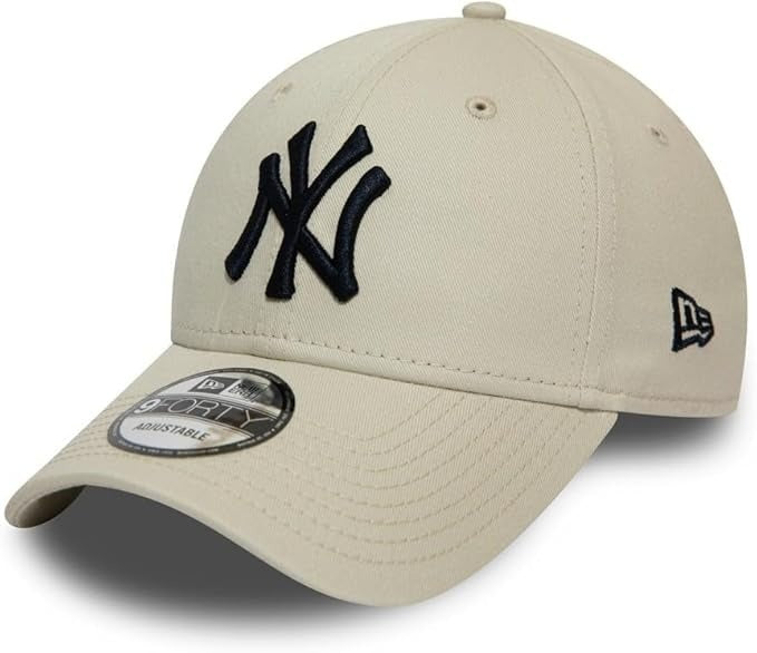 New York Yankees MLB League Essential 9FORTY Strapback New Era Stone Black Official Team Hat Sports Fan Cap Official NFL Team Hat Football Fan Cap