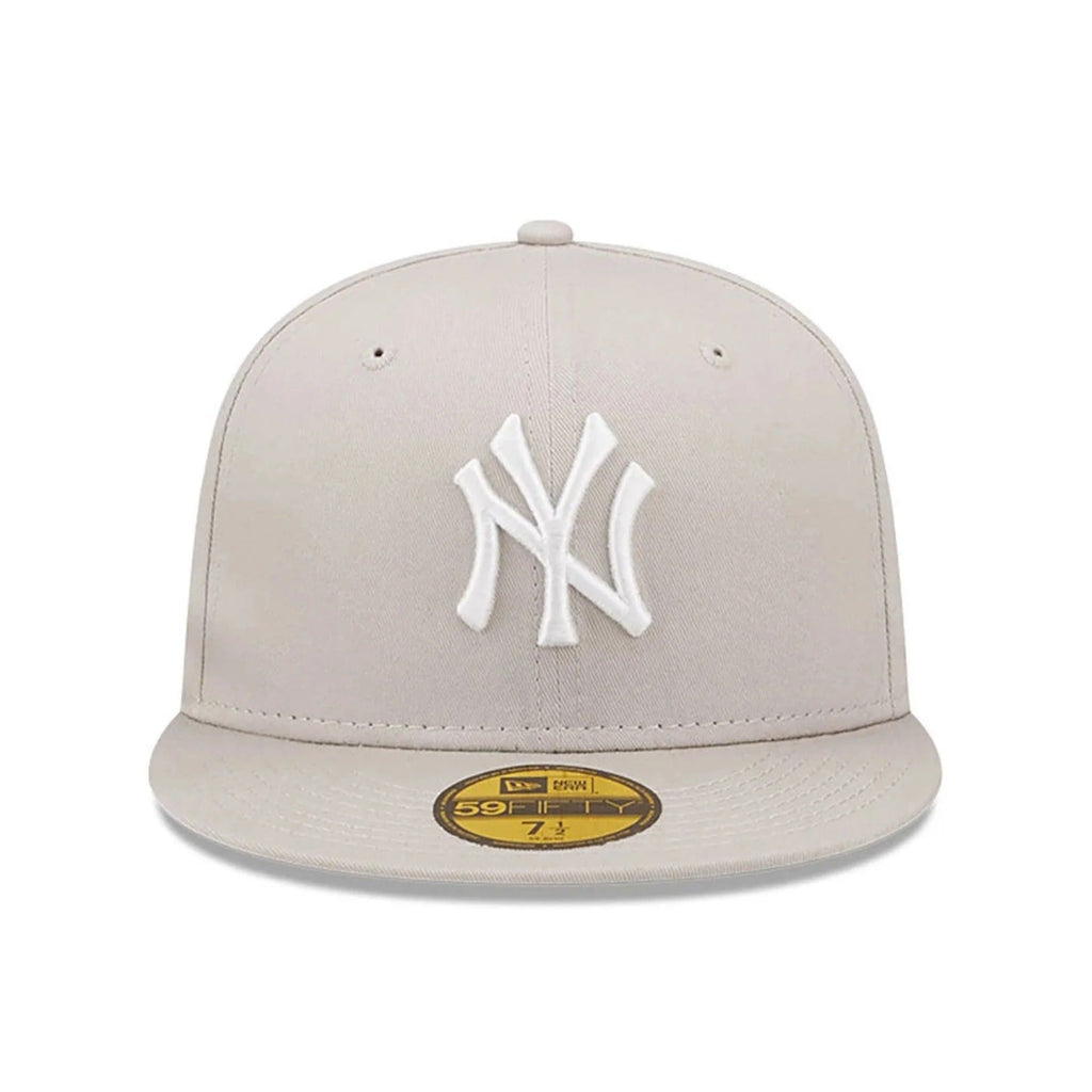New York Yankees MLB League Essential 59FIFTY Fitted New Era Stone Official Team Hat Sports Fan Cap Official NFL Team Hat Football Fan Cap