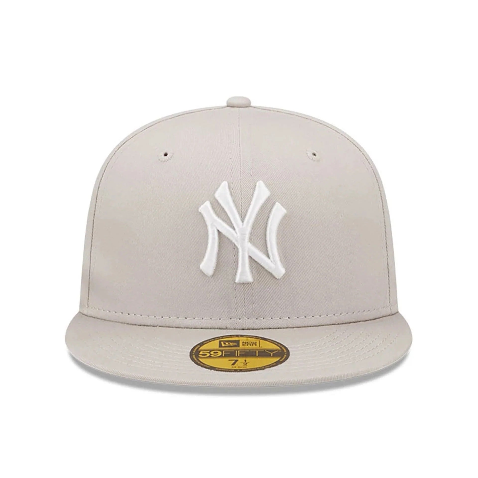 New York Yankees MLB League Essential 59FIFTY Fitted New Era Stone Official Team Hat Sports Fan Cap Official NFL Team Hat Football Fan Cap