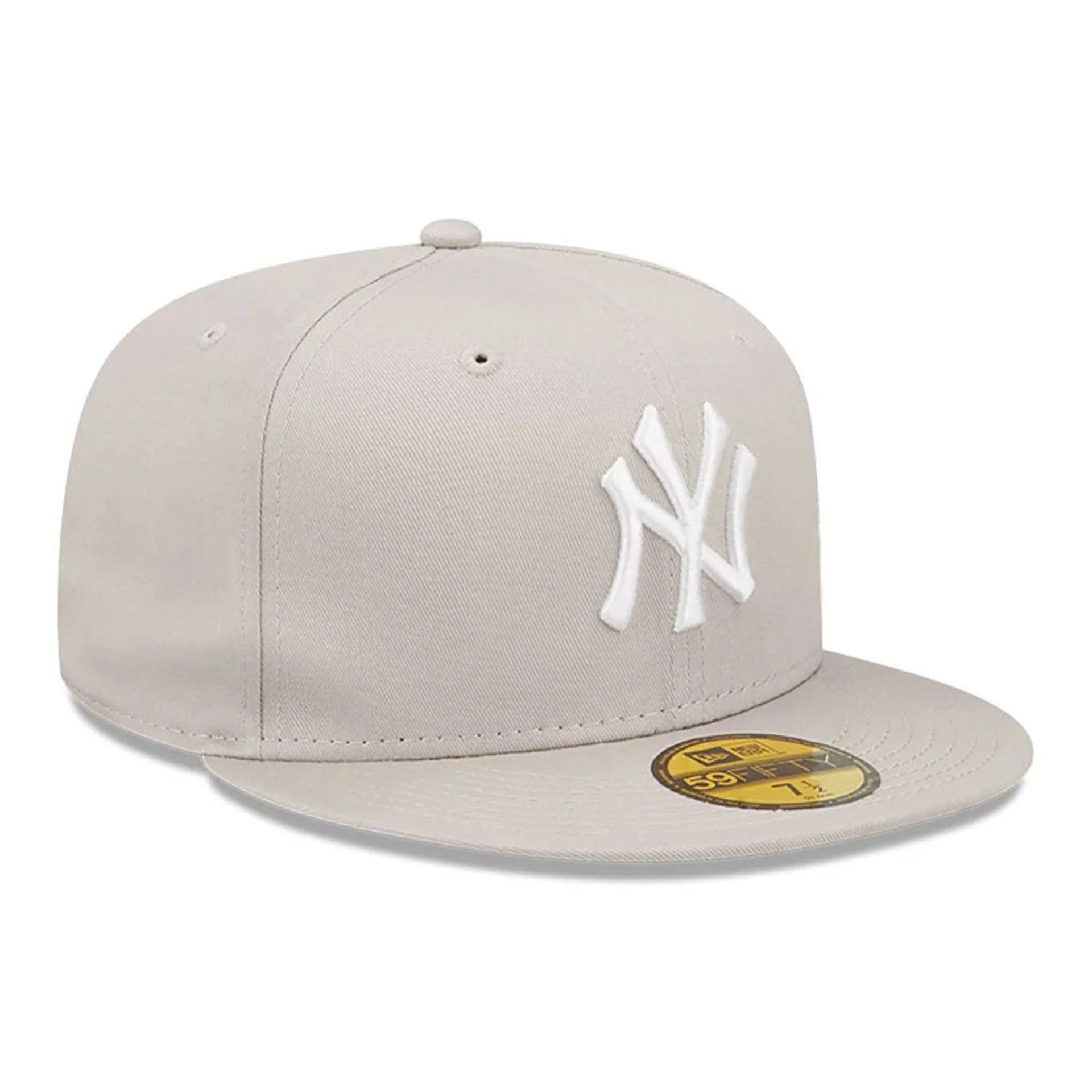 New York Yankees MLB League Essential 59FIFTY Fitted New Era Stone Official Team Hat Sports Fan Cap Official NFL Team Hat Football Fan Cap