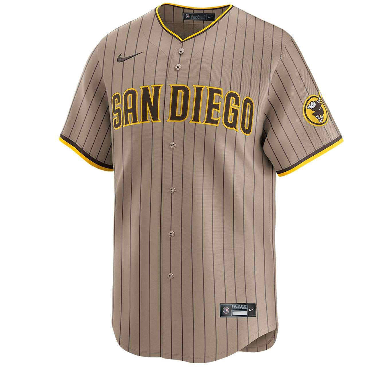 San Diego Padres MLB Limited Alternate Jersey Nike Official Team Jersey Sports Fan Apparel Official NFL Team Jersey Football Fan Apparel