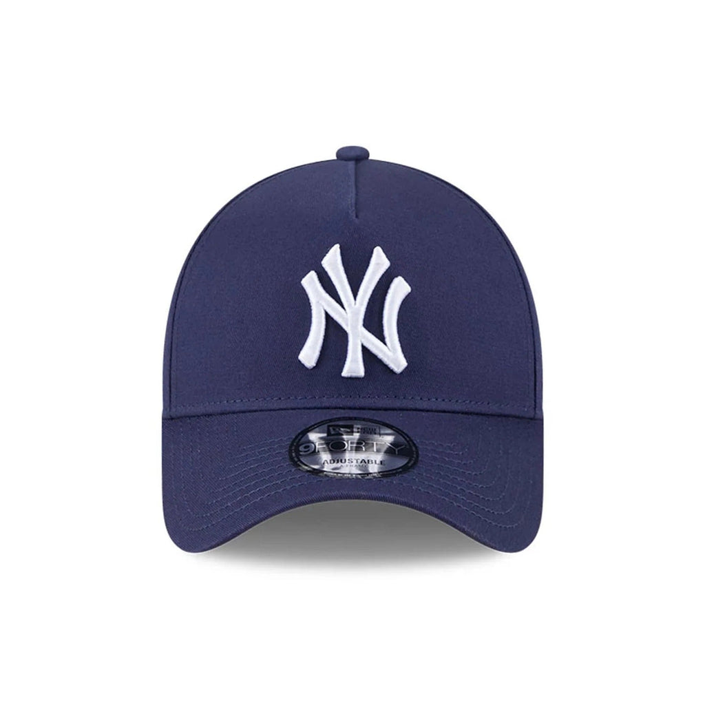 New York Yankees MLB Script A-Frame Snapback New Era Navy Official Sports Fan Gear Official NFL Fan Gear Popular Style