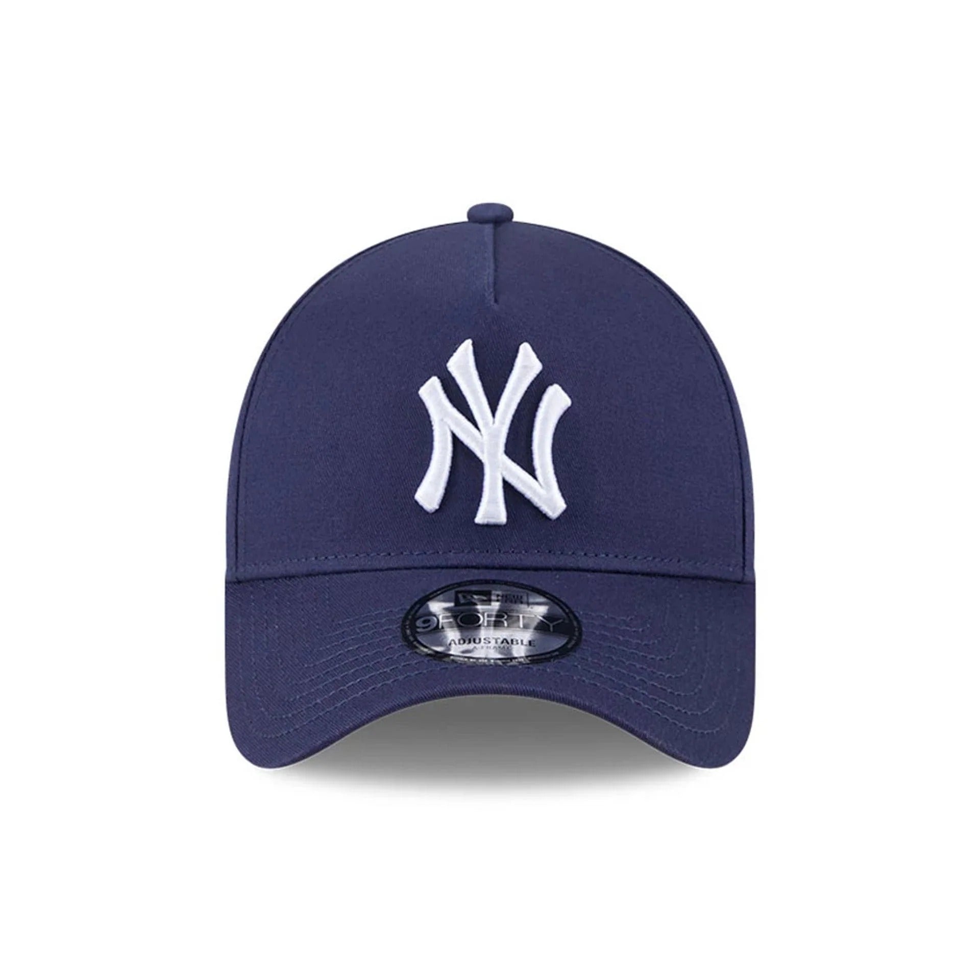 New York Yankees MLB Script A-Frame Snapback New Era Navy Official Sports Fan Gear Official NFL Fan Gear Popular Style