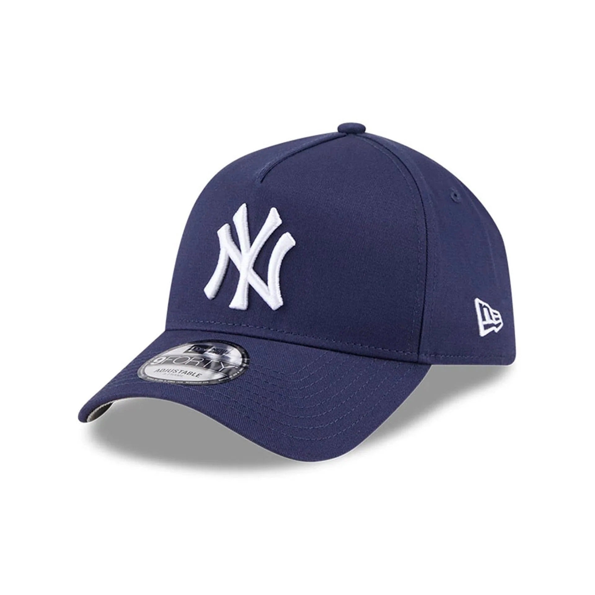 New York Yankees MLB Script A-Frame Snapback New Era Navy Official Sports Fan Gear Official NFL Fan Gear Popular Style