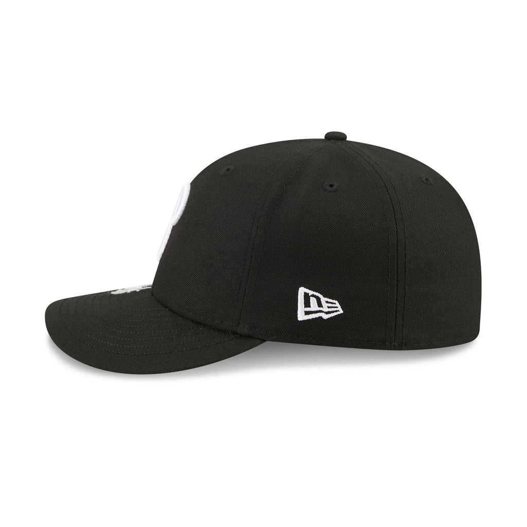 Philadelphia Phillies MLB Waves 59FIFTY Fitted New Era Black White Official Team Hat Sports Fan Cap Official NFL Team Hat Football Fan Cap