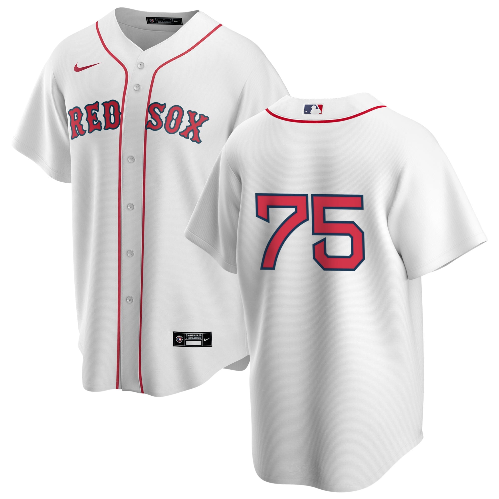 Men s Nike Boston Red Sox Carlos Narvaez 75 Home Official Replica Player Jersey Official Team Jersey Sports Fan Apparel Official NFL Team Jersey