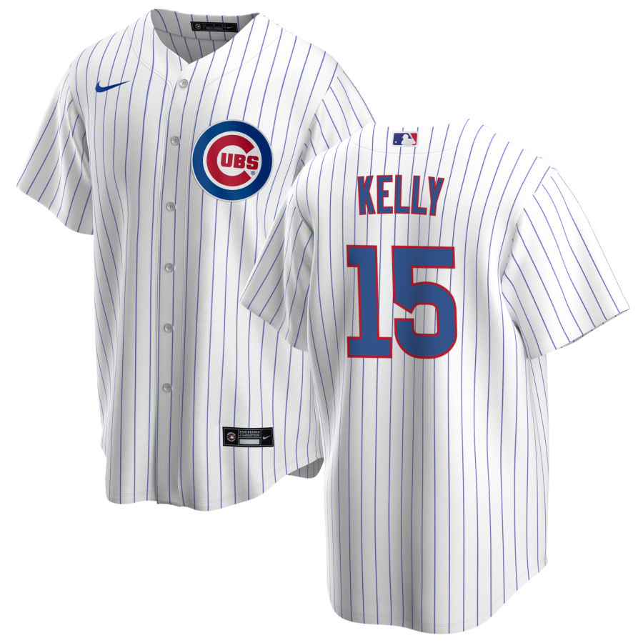NIKE Men s Carson Kelly Chicago Cubs Premium Twill White Home Replica Jersey Official Team Jersey Sports Fan Apparel Official NFL Team Jersey