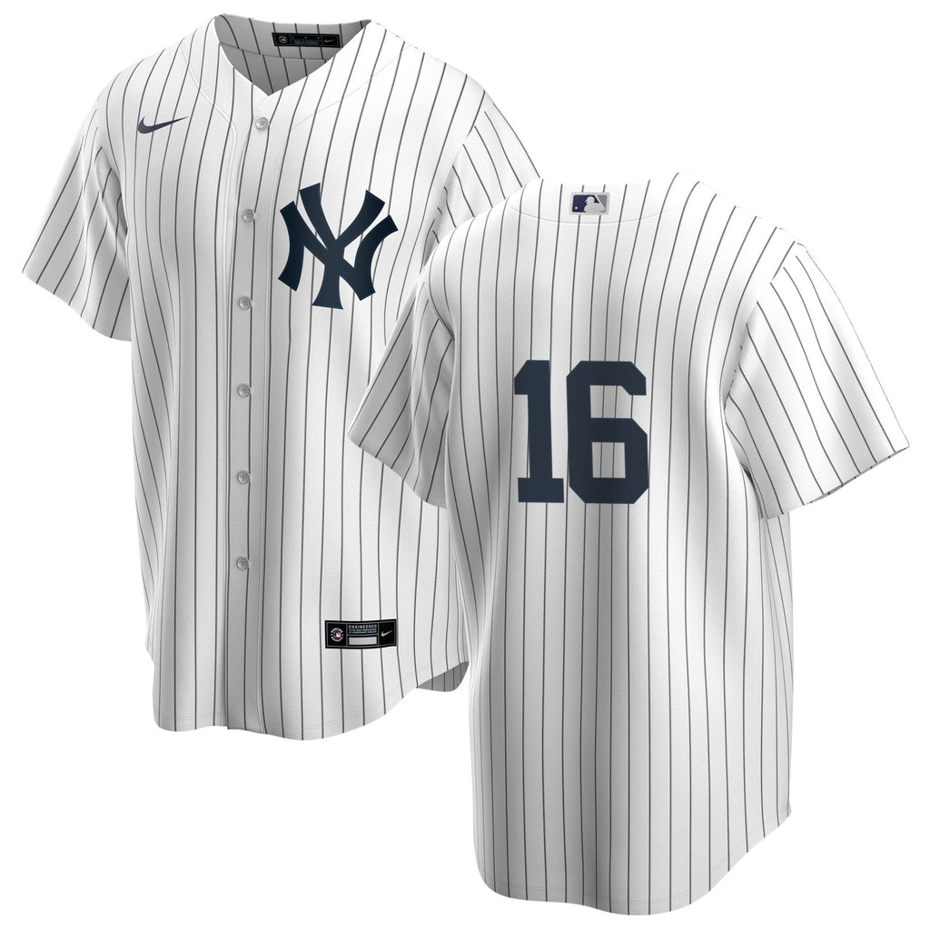 Men s Nike Whitey Ford 16 White New York Yankees Home Official Replica Player Jersey Official Team Jersey Sports Fan Apparel Official NFL Team Jersey