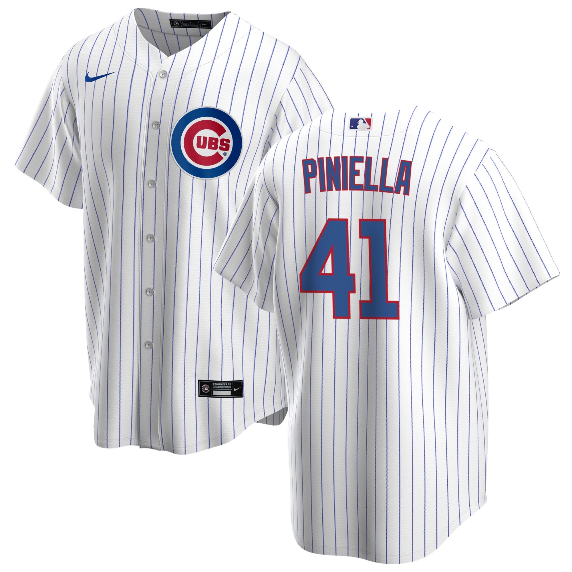 NIKE Men s Lou Piniella Chicago Cubs White Home Premium Stitch Replica Jersey Official Team Jersey Sports Fan Apparel Official NFL Team Jersey
