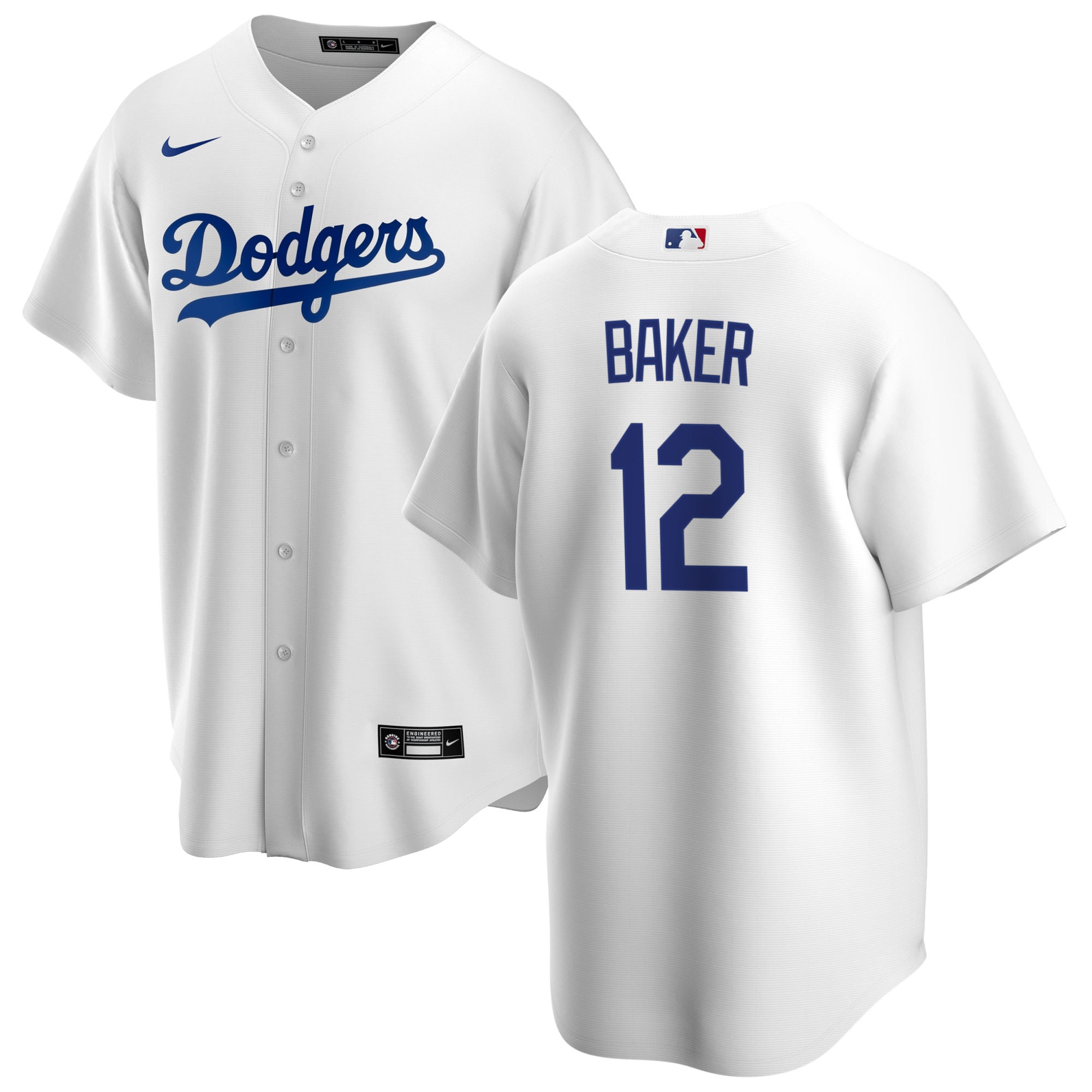 Men s Dusty Baker Los Angeles Dodgers Nike White Home Replica Team Jersey Official Team Jersey Sports Fan Apparel Official NFL Team Jersey Football