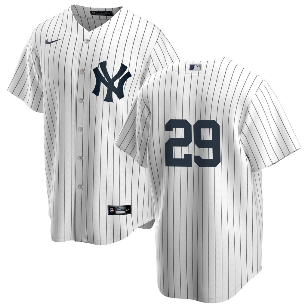Men s Nike Catfish Hunter 29 White New York Yankees Home Official Replica Player Jersey Official Team Jersey Sports Fan Apparel Official NFL Team