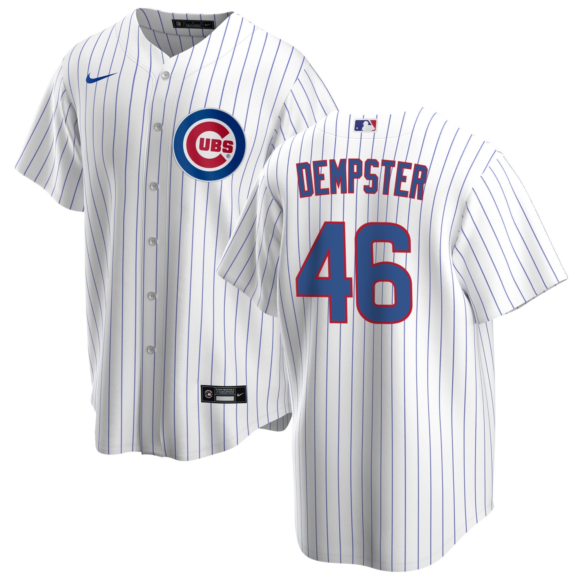 NIKE Men s Ryan Dempster Chicago Cubs White Home Premium Stitch Replica Jersey Official Team Jersey Sports Fan Apparel Official NFL Team Jersey